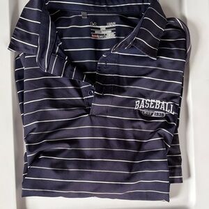 Under Armour Navy Striped Polo Shirt
